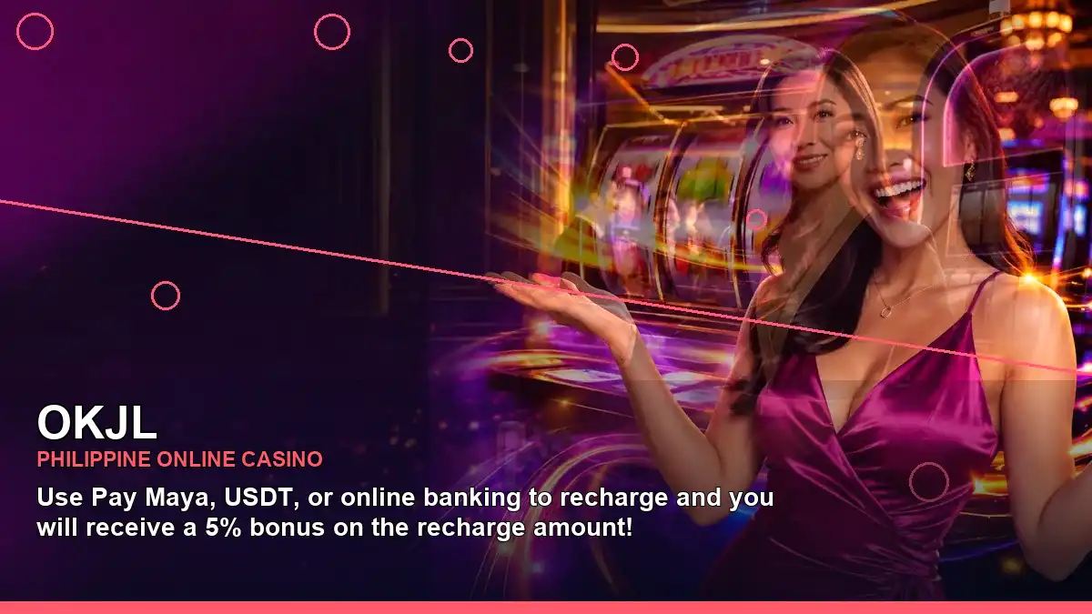 OKJL fruit-reel Slots with an adult female casino host framed on the right