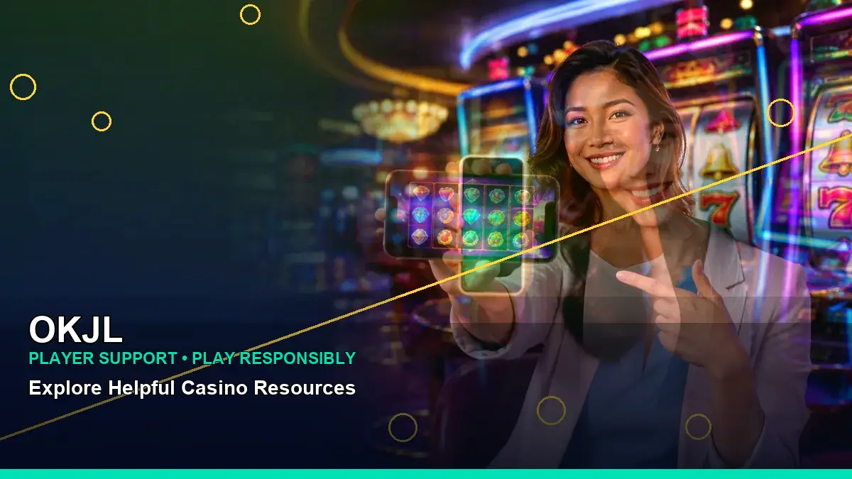 OKJL wide-action lucky reels slot game artwork highlighting mobile-friendly casino entertainment